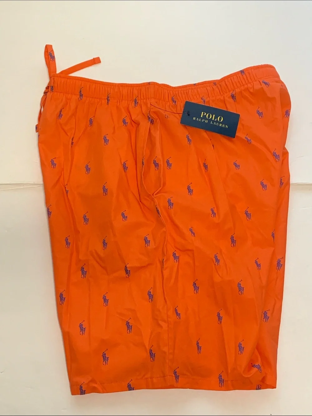 Polo Ralph Lauren Men’s Boxer Underwear Sz XL Polo Horse Shorts Orange NWT